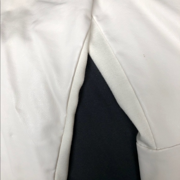 WHITE W118 vegan leather “Lewis” jacket w tails. - Picture 8 of 8